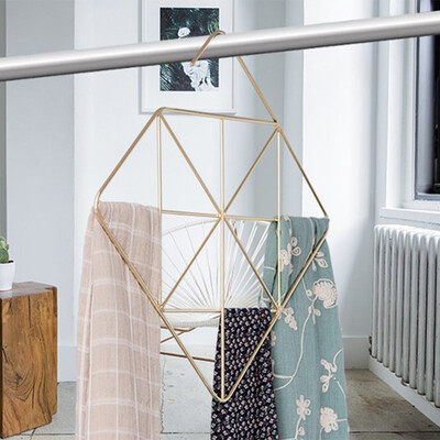 

Ou Runzhe hanger multi-grid clothes storage rack multi-function scarves scarf towel tie belt rack