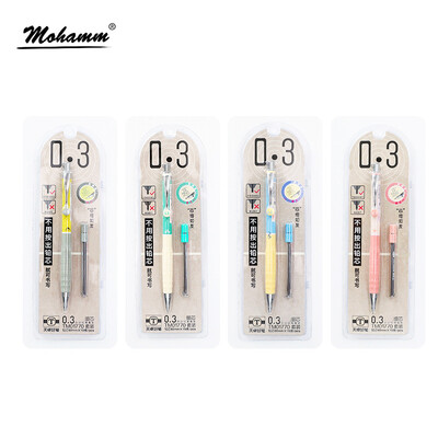 

03mm Cute Colorful Plastic Mechanical Pencil Simple Fresh Automatic Pencil Set For School Supplies Korean Kawaii Stationery