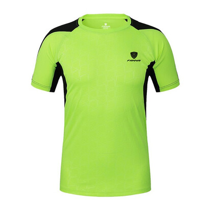 

FANNAI Men Sport T Shirt Quick Dry Tops Tees Printed Shirts Fitness Mens Running Clothes Short sleeve Sports Soccer Sportswear