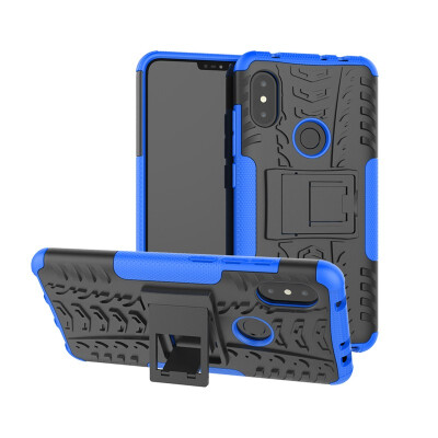 

Goowiiz Phone Case For Xiaomi Mi 8Max 3PocoPhone F1Poco F1 Armor Tire Texture Rugged Protection PCTPU Full Protection