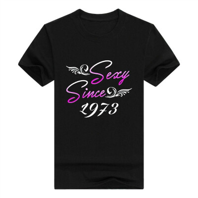 

45th Birthday Gifts idea Sexy Since 1973 45 Years Old Men Tshirt