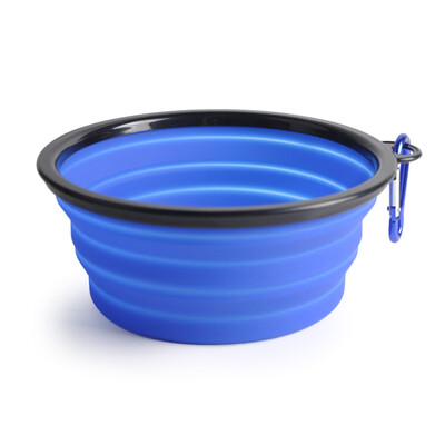 

Foldable Silicone Pet Dog Bowl Portable Silicone Pet Bowl Collapsible Dog Food & Water Tool Expandable Cup Dish Plate for Cat Feed
