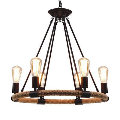 

Baycheer HL409432 Rust 6 Light 315 Inches Wide Candle Style LED Chandelier