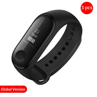 

In Stock Xiaomi Mi Band 3 Smart Wristband Fitness Bracelet MiBand Band 3 Big Touch Screen OLED Message Heart Rate Time Smartband