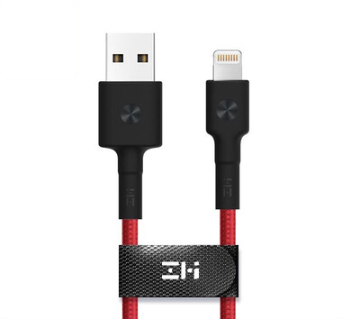 

ZMI purple rice MFi certification 76 5s Apple data line 1 m braided line AL803 phone charger line power line support iphone6s 7 7P SE ipad red
