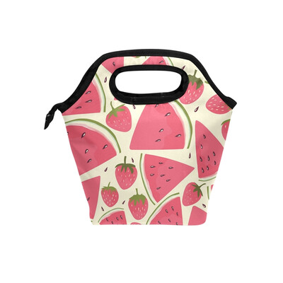 

Lunch Bag Tote Bag Strawberry Watermelon Travel Picnic Organizer Lunch Holder Handbags Lunch Bag Box for Office