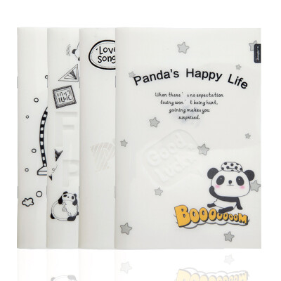 

GuangBo 6 sets of 40 B5 cartoon notes book / diary / soft copy panda random HGB01068