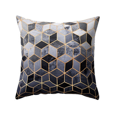 

Nordic Style Geometric Cushion Cover Polyester Pillow Case Black And White Home Decorative Pillows Cover For Sofa Car