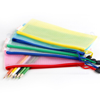 

TRUECOLOR 10 A6 waterproof mesh zipper bag color information bag file bag 5 mixed color 9504