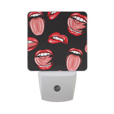 

ALAZA LED Night Light With Smart Dusk To Dawn SensorDragonfly Hand Drawn Watercolor Peonies Plug In Night Light