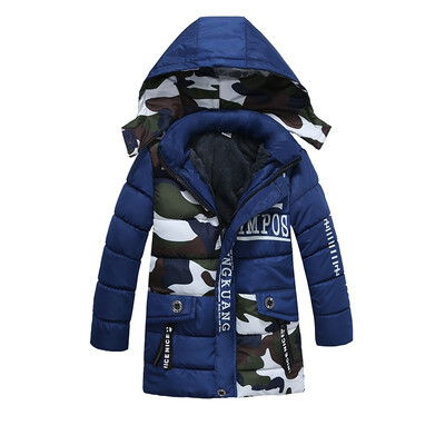 

Children Jackets Boys stripe Winter down coat 2018 Baby Winter Coat Kids warm outerwear Hooded Coat for 2-7 yrs Children Clothes