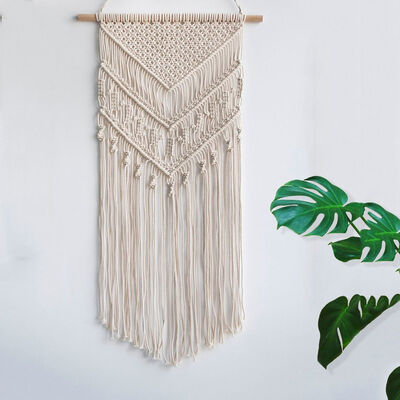 

UpperX Macrame Woven Wall Hanging Boho Chic Bohemian Home Geometric Art Decor Beautiful Apartment Dorm Room Decoration