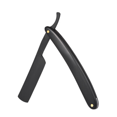 

Stainless Steel Razor Straight Edge Shaving Razor Wooden Handle Folding Barber Shaving Knife Hair Eyebrow Beard Shaver Shaving Too