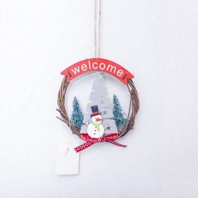 

UK Wreath Window Christmas Door Decoration Hanging Ornament Tree Xmas Gift