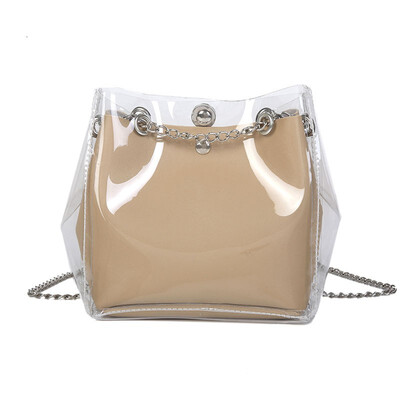 

Mini Ladies Bag Transparent Handbag Shoulder Bag Clutch Candy Colors Teenage Girls Crossbody New Bags