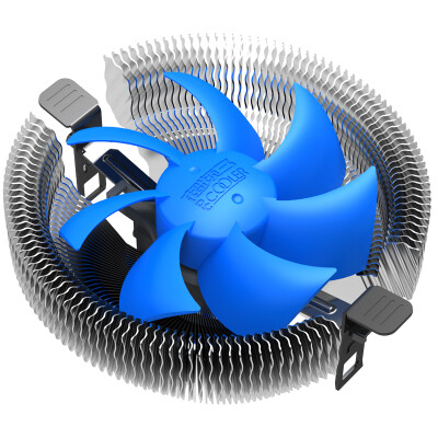 

Overclocking three (PCCOOLER) Bluebird 4 smart version of the CPU heat sink (multi-platform / intelligent temperature control / 9CM blue light mute fan / blow / with silicone