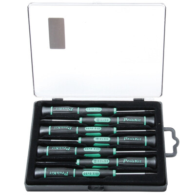 

Proskit SD-081A 7-piece green black crossword precision screwdriver set