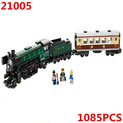 

LEPIN 21005 Technic Series Emerald Night Train Expert Model Building Kits Block Bricks Children Toys Legoing 10194