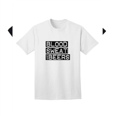 

Blood Sweat&Beers Design Adult T-Shirt