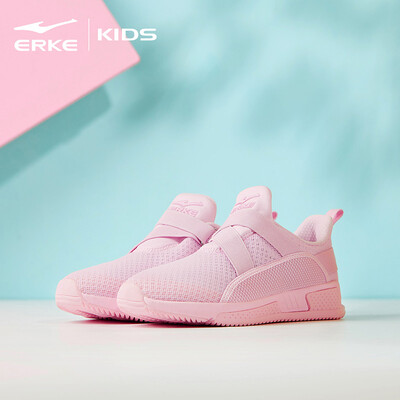 

Hongxing Erke ERKE girls shoes childrens sports shoes big boy Velcro breathable running shoes casual shoes 64119120070 pink 38 yards