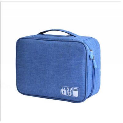 

Storage Bag Travel Waterproof USB Cable Organizer Electronic Accessories Handbag