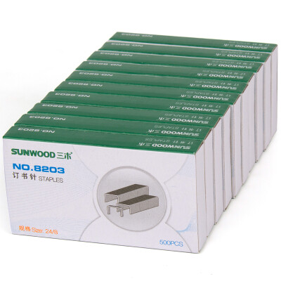 

MITSUBISHI (SUNWOOD) 8203 Page 50 Staples / Staples (Size 24/8) Available with Miki 8522 Stapler (500 pcs / carton) 10 box