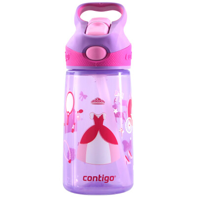 

contigo дети летняя соломенная чашка портативный спортивный кубок 450ML принцесса дневник HBC-STR055
