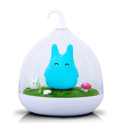 

Newman LED storage gift night light bedroom bedside lamp dimming small table lamp baby light rabbit bunny blue