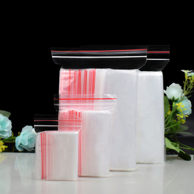 

Dome recalls 100 Pack sealed bag Ziplock bag PE Transparent food packaging bag Vacuum storage bag Seal pocket Waterproof storage bag 8 wire 1712cm