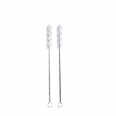 

Outdoor Set of 8 Stainless Steel Straws with 2 brushes
