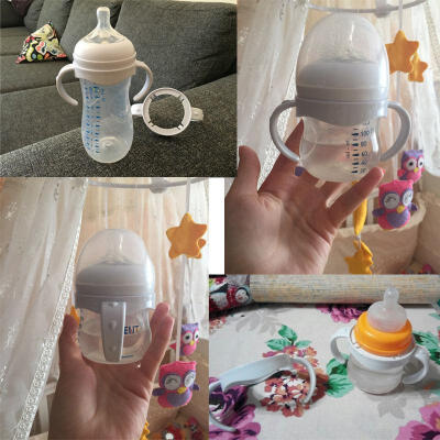 

Bottle Grip Handle for Avent Natural Wide Mouth PP Glass Baby Feeding Bottles W