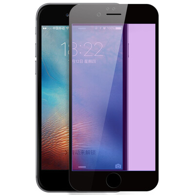 

ESK iPhone6 ​​/ 6s Plus закаленная пленка Apple 6 / 6s Plus стеклянная пленка 0,15 мм анти-синий полноэкранный высокоразрешающий взрывозащищенный мобильный телефон защитная пленка JM108-black