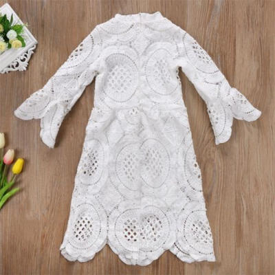 

Toddler Baby Kids Girls Dress Toddler Princess Party Lace Summer Floral Dresses