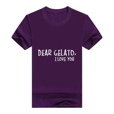 

Dear Gelato I Love You Fun Foodie Food Gift T Shirt