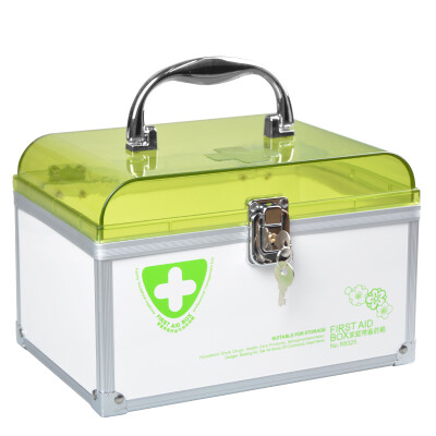 

Jinlongxing (Glosen) R8325 mini multi-functional small medicine box / cosmetics storage box / first aid box home green