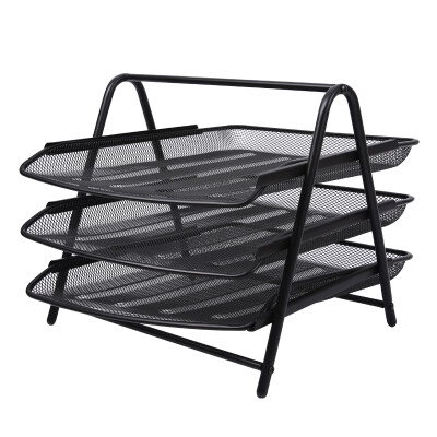 

Dawn ( & G) ADM95179 office three-tier metal mesh file tray file box file frame file holder black