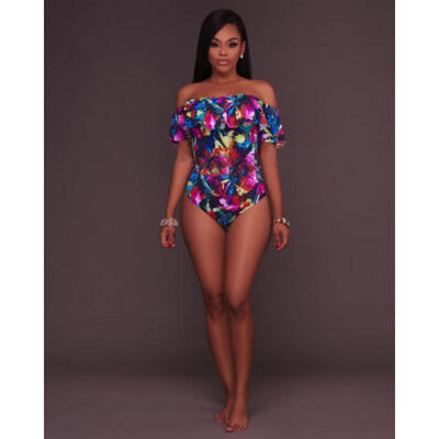 

Women One-Piece Monokini Swimsuit Swimwear Beachwear Push Up Bathing Suit Bikini
