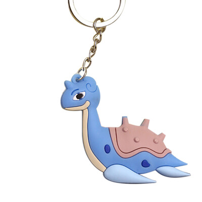

Pocket Monsters 3D Pokemon Cartoon PVC Keychain Rubber Figure Keyring Ornament Mini Pendant Pikachu Toy Accessories
