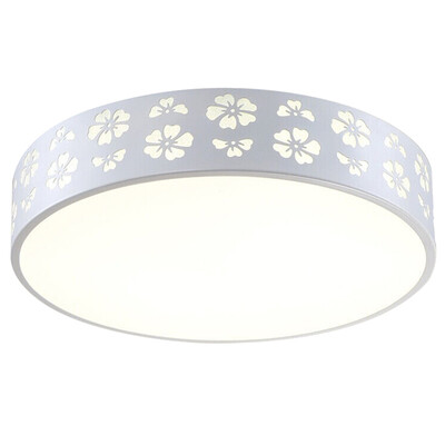 

Jingdong Supermarket HD LED Ceiling Light 18W Snow Series White Bedroom Restaurant Ceiling Light Round Modern Simple