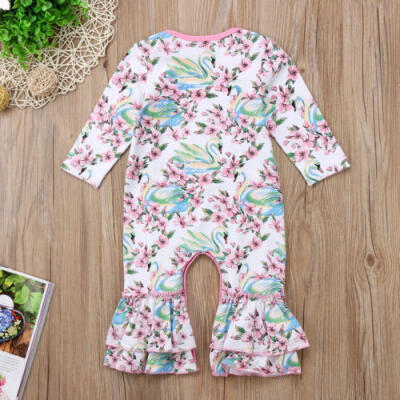 

US Newborn Kids Baby Girls Infant Romper Jumpsuit Bodysuit Clothes Outfits 0-24M