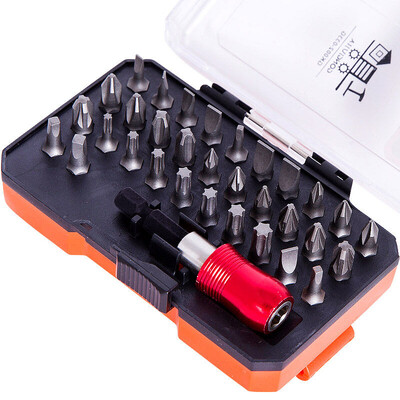 

Worker workerbee 33pcs set of electric screwdriver electric screwdriver screwdriver approved head set screwdriver chrome vanadium steel GK002-033G