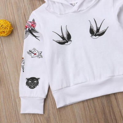 

Casual Newborn Kids Baby Girl Boy Hoodie Long Sleeves Top T-Shirt Blouse Clothes