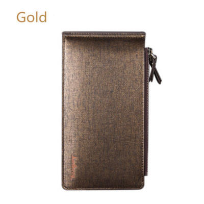 

Men Leather Slim Pocket Zipper Long Wallet ID Credit Card Holder Purse