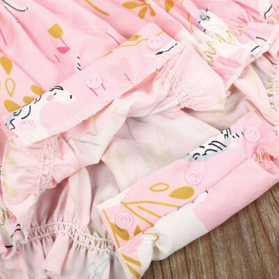 

Newborn Baby Girls Unicorn Romper Floral Bodysuit Sunsuit Summer Clothes Outfits