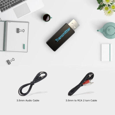 

USB Wireless Bluetooth V30 Transmitter Music Audio Adapter for PC TV 24GHz
