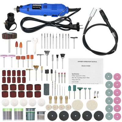 

KKmoon Multi-functional Professional Electric Grinder Set 6-Speed Variable Speed Electric Drill Grinding Rotary Tool with 197pcs A
