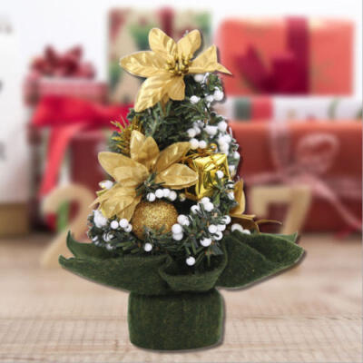 

20cm Mini Christmas Tree Decor Desk Table Festival Party Ornament Xmas 1 Pcs