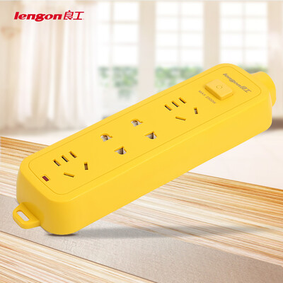 

Good work lengon engineering socket wireless without line explosion-proof anti-voltage plug strip board 4 bit self-wired not bad tow board need to match their own power cord&plug