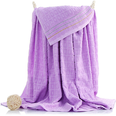 

Sanli pure cotton plain color towel was satin back to the blanket home office lunch break four seasons general blanket single 150 × 200cm lilac
