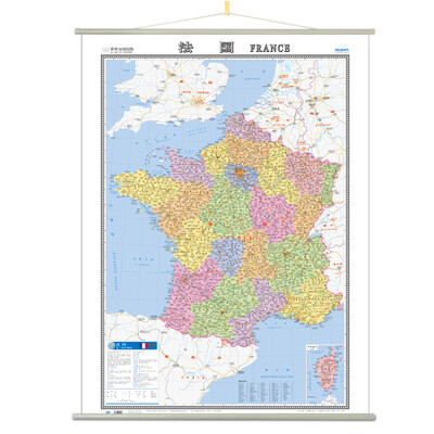 

世界分国地图挂图：法国地图挂图（1170mm*860mm）